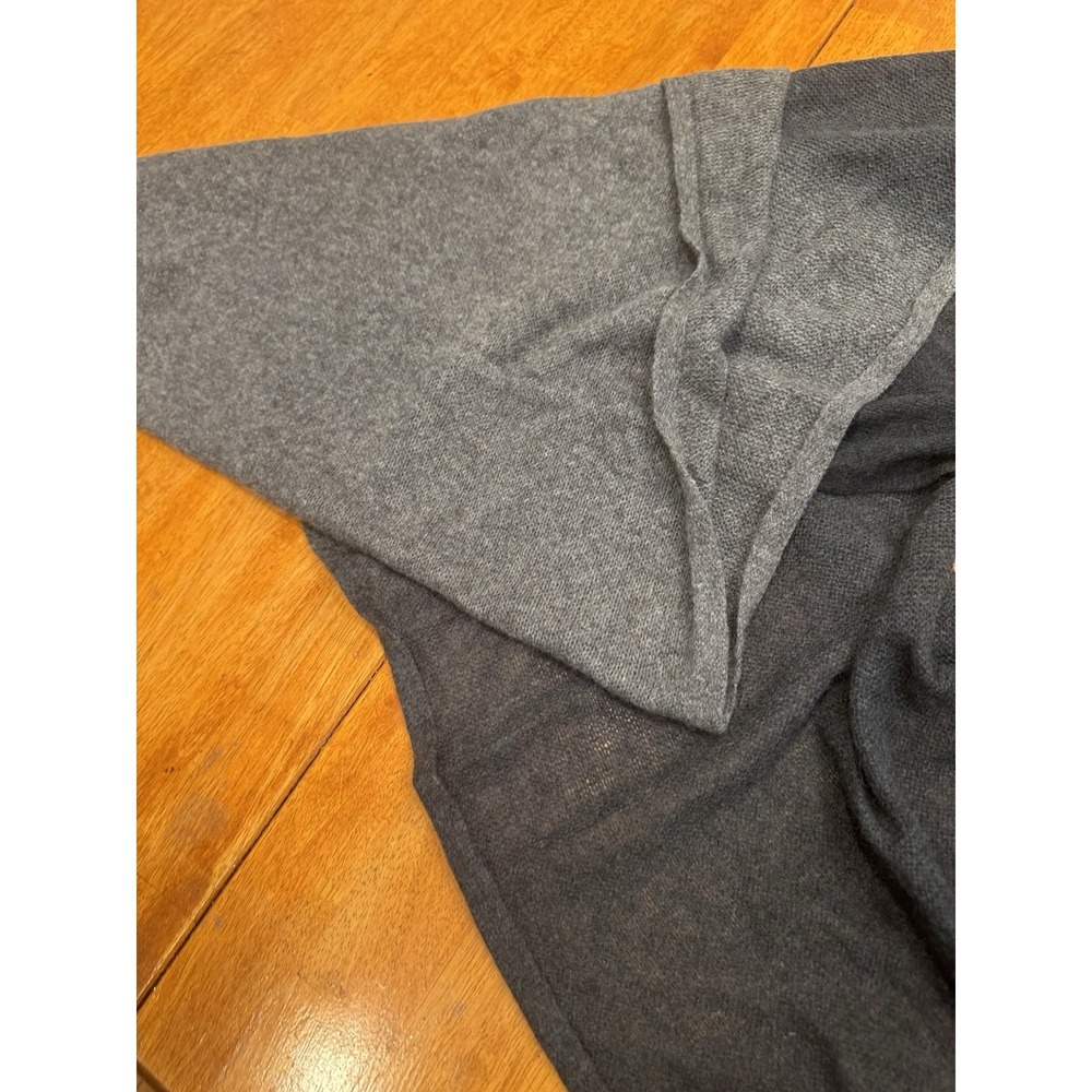 CLAUDIA NICHOLE 100% Cashmere Scarf Gray And Black OmbréOMBRE 21" X 96 - Picture 2 of 7